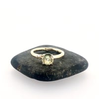 Image 1 of Yellow sapphire engagement ring . Size 5.25