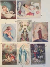 Image 2 of Impression sur tissus images pieuses la vierge Marie et Noël 