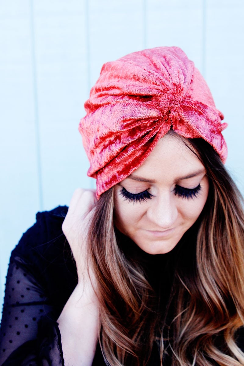 Image of Top Knot Turban Style Headwrap for Women