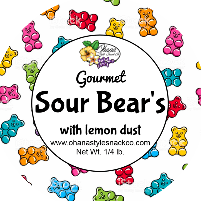 Sour Bears with Lemon Dust
