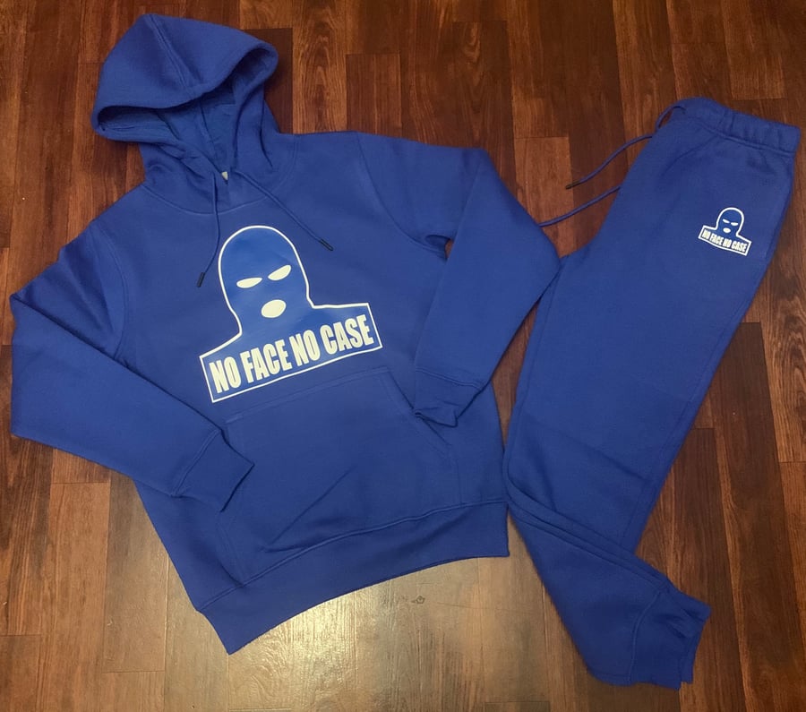 Image of Blue OG NoFaceNoCase SweatSuit