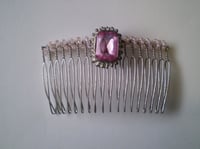 Pink Crystal Flip Comb