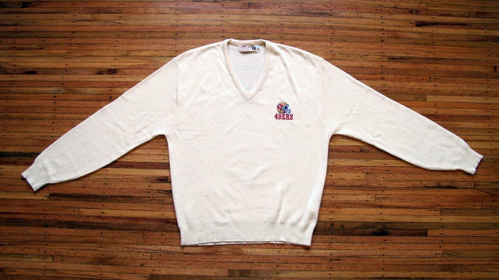 Image of Vintage LOGO 7 San Francisco 49ers Sweater sz XL 