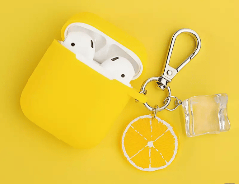 Image of Bright coloured silicone airpod case