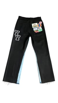Image 2 of VV Patchwork Flare Denim
