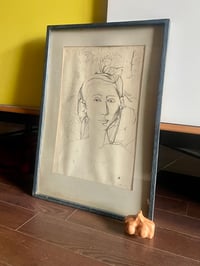 Image 2 of Mid Century Ink Drawing