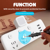 Image 4 of Multi-Functional Office Style USB Plug Adapter Home Use Wireless One To Multiple Plug Board With Lig