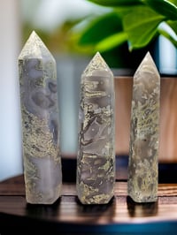 Image 1 of Moss Agate Large Crystal Tower - 3 Styles