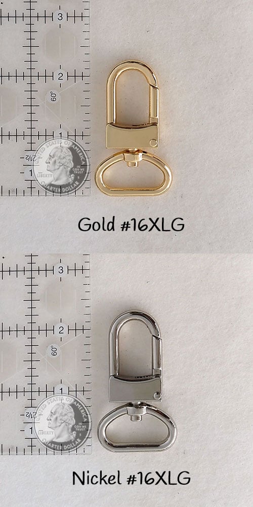 Image of Nylon Webbing Strap - Adjustable - 1.5" Wide - Choose Color, Length & Gold or Nickel #16XLG Hooks