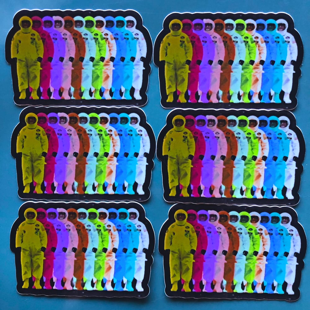 Astronaut Rainbow Stickers (Ft. Ken Manning)