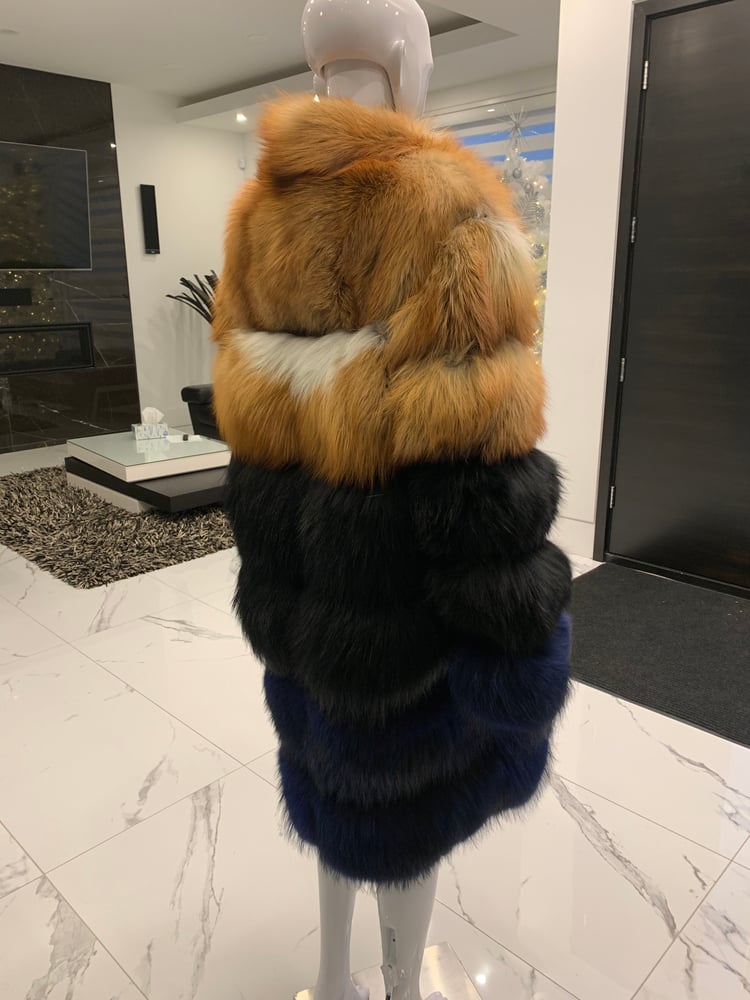 Image of Custom 3in1 Multi Colour Fur Coat