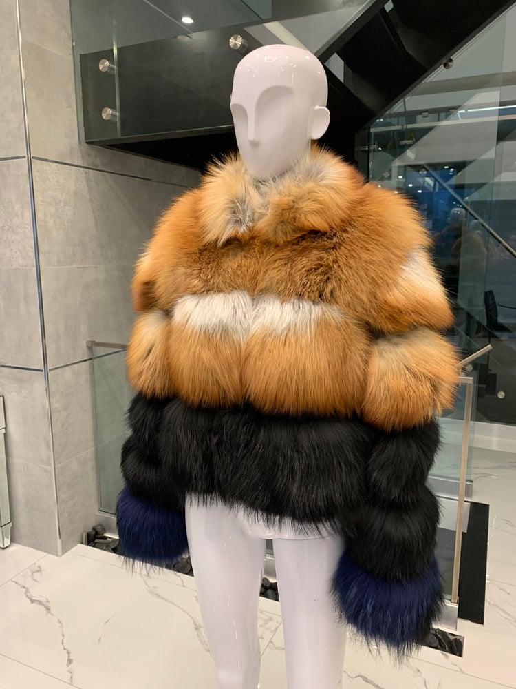 Image of Custom 3in1 Multi Colour Fur Coat