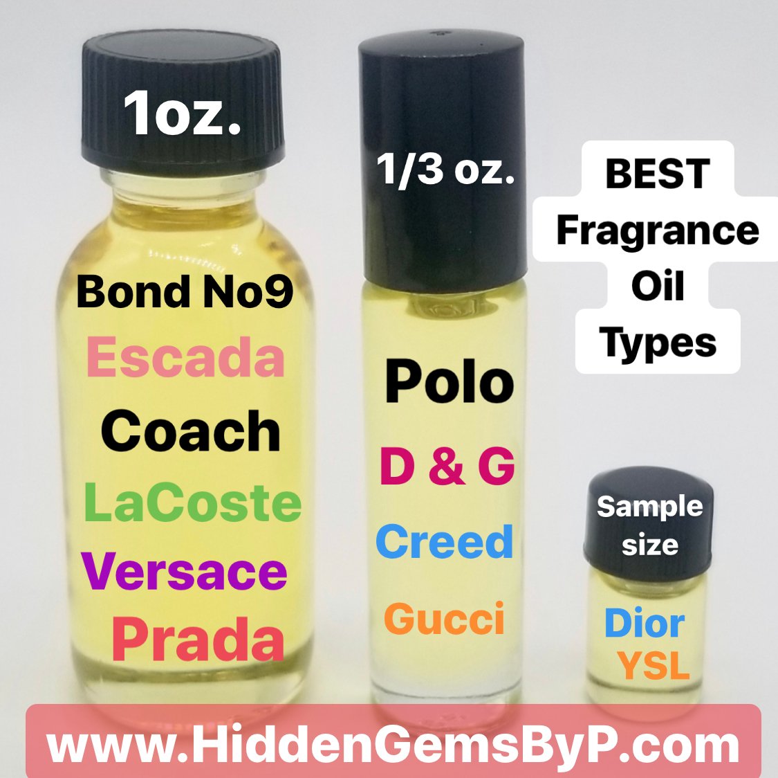 List of Perfume Oil Types