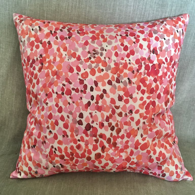 Pink Confetti Cushion Cover Image 2