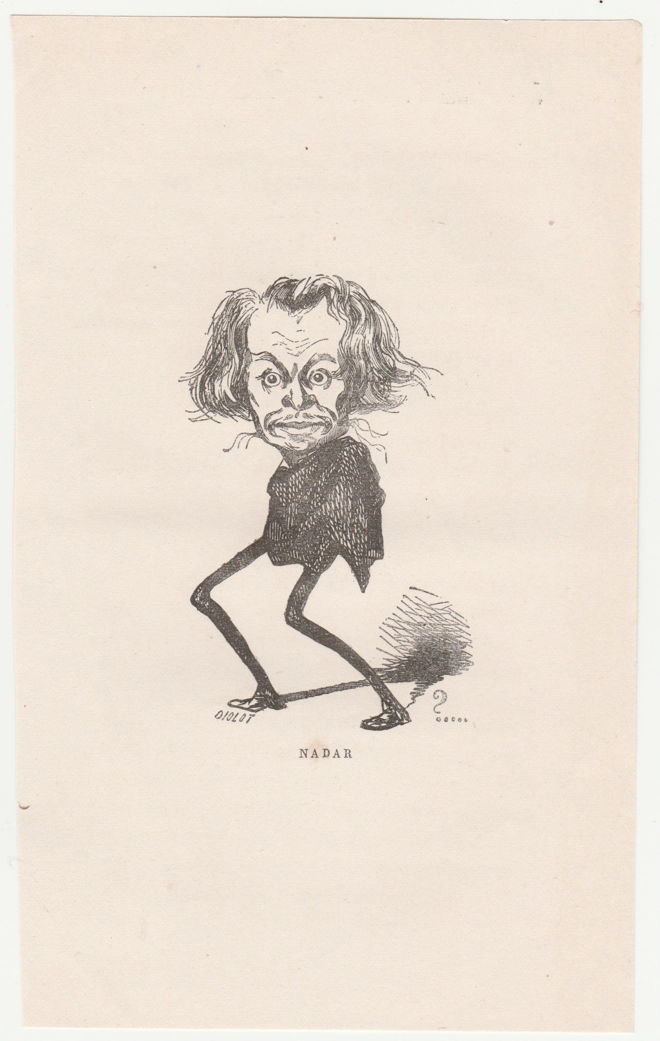 Image of Nadar: a caricature selfportrait. ca. 1860