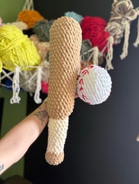 Image 4 of Baseball & Bat Crocheted bundle