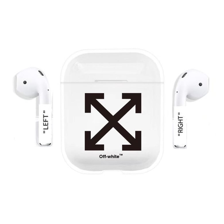 Image of Off-White AirPods Clear Hard Case (Free Shipping!)