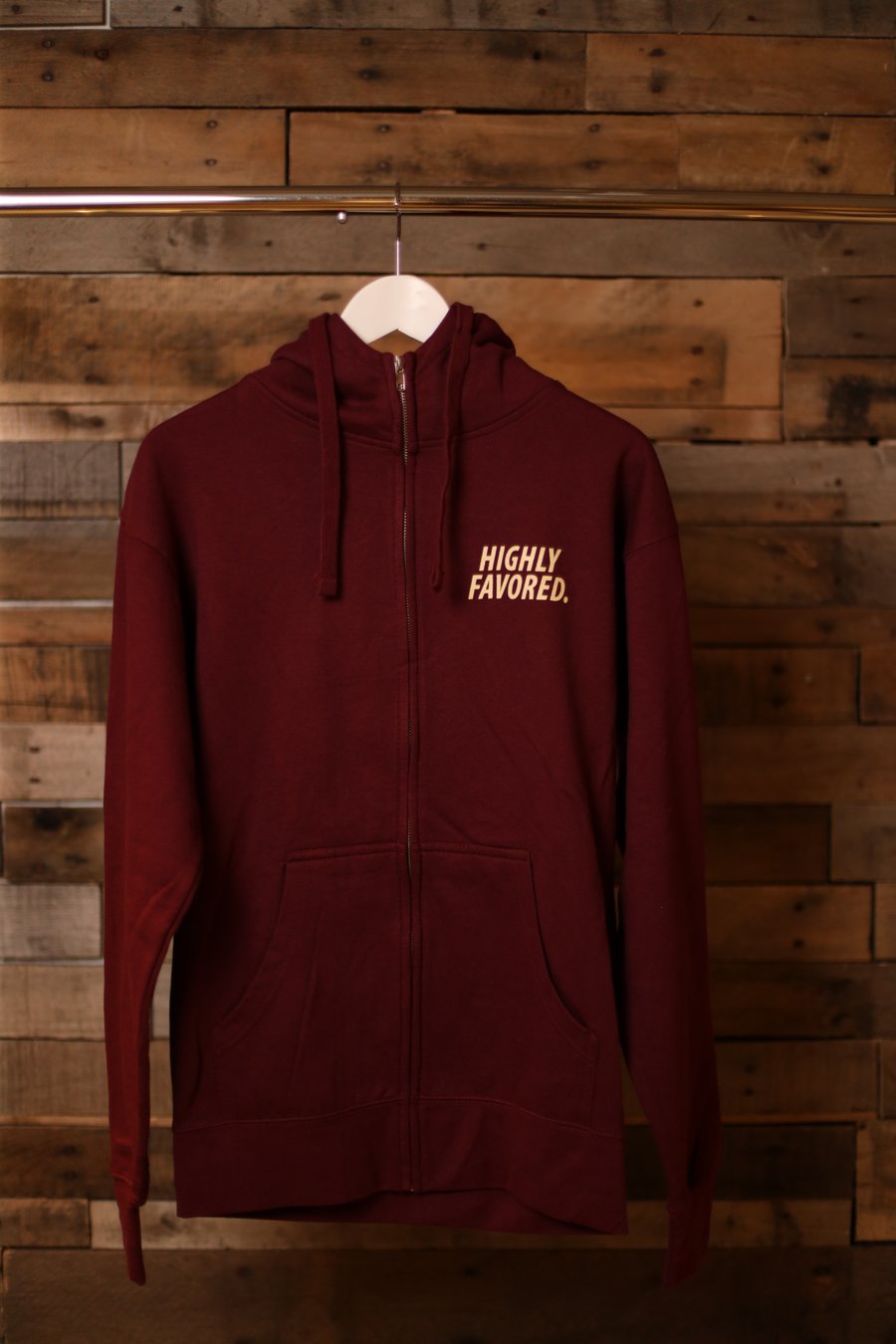 Image of Highly Favored Mustard Seed Faith Zip Up Hoodie