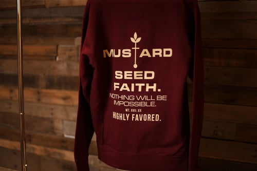 Image of Highly Favored Mustard Seed Faith Zip Up Hoodie