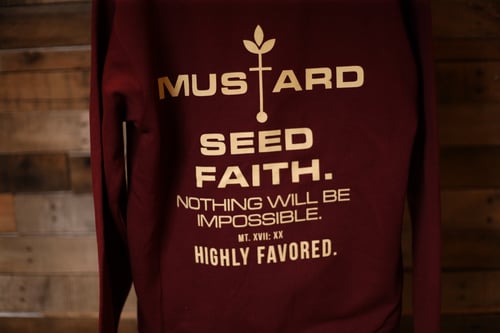 Image of Highly Favored Mustard Seed Faith Zip Up Hoodie