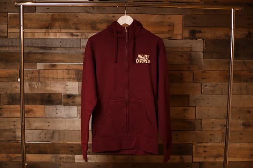 Image of Highly Favored Mustard Seed Faith Zip Up Hoodie