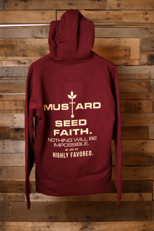 Image of Highly Favored Mustard Seed Faith Zip Up Hoodie