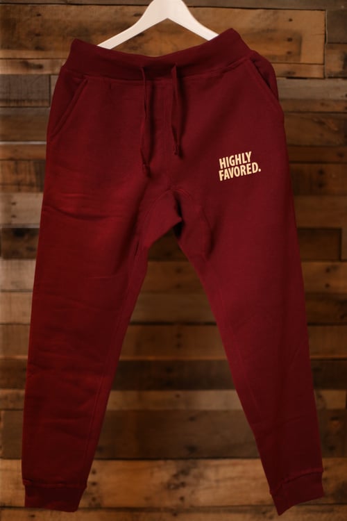 Image of Highly Favored Maroon Joggers