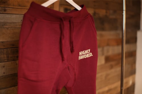 Image of Highly Favored Maroon Joggers