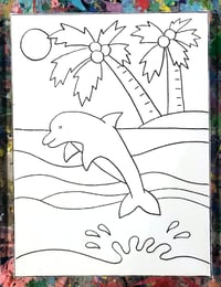 Image 2 of 9" x 12" Canvas - variety of designs