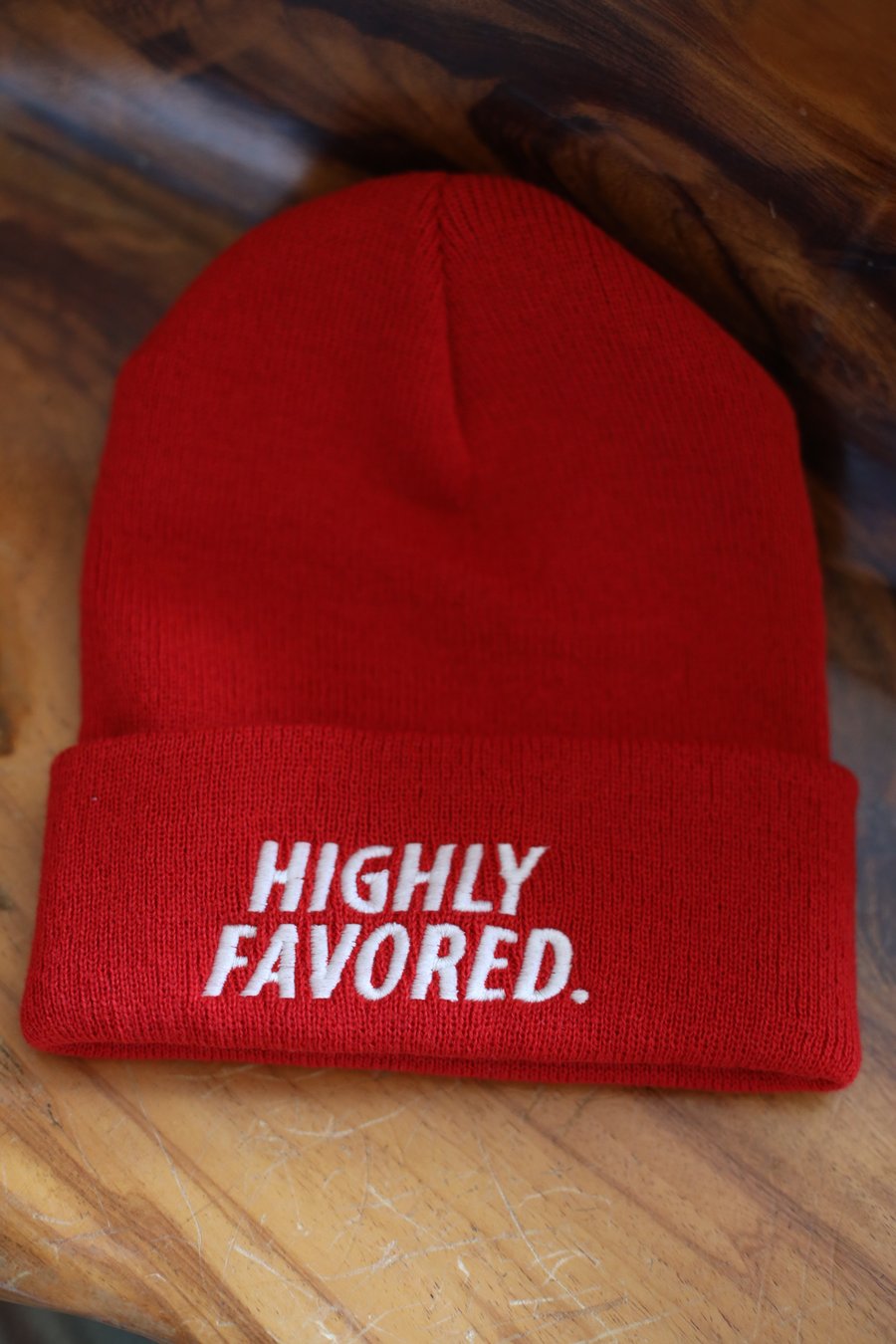 Image of Red Highly Favored Skully