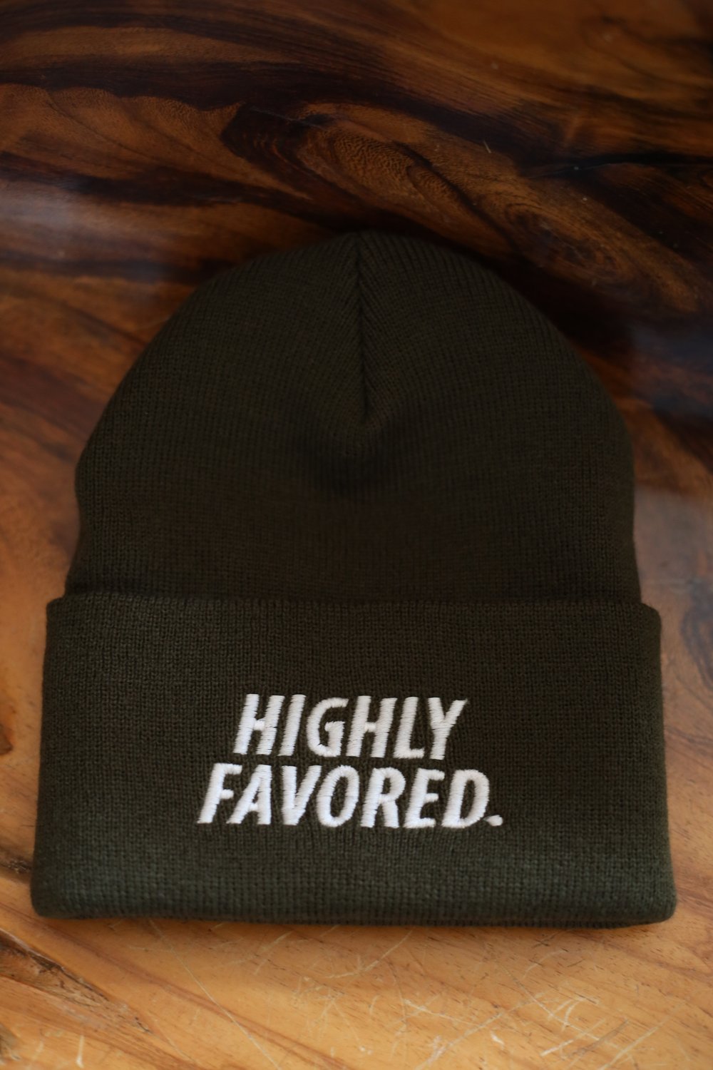 Image of Military Green Highly Favored Skully