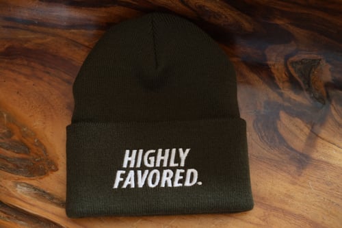 Image of Military Green Highly Favored Skully