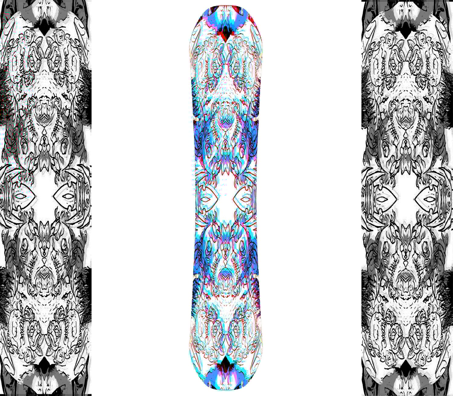 Image of Skulls & Roses snowboard ๐๐ฅ