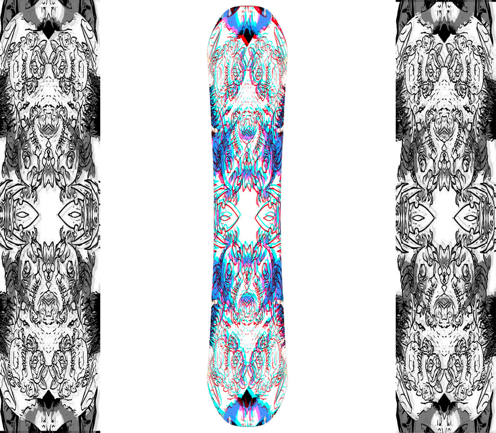 Image of Skulls & Roses snowboard 💀🥀