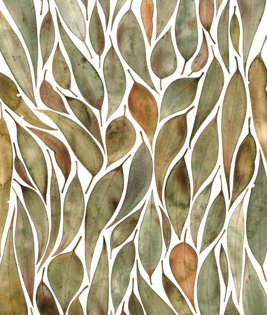Image of Greeting Card - Gathered Gum Leaves
