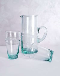 Image 1 of HANDBLOWN BELDI PITCHER 