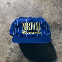 Image 1 of Original 1991 Nirvana Nevermind Promo Snapback Hat.