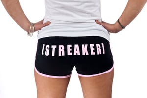 Image of Black/Pink Booty Shorts
