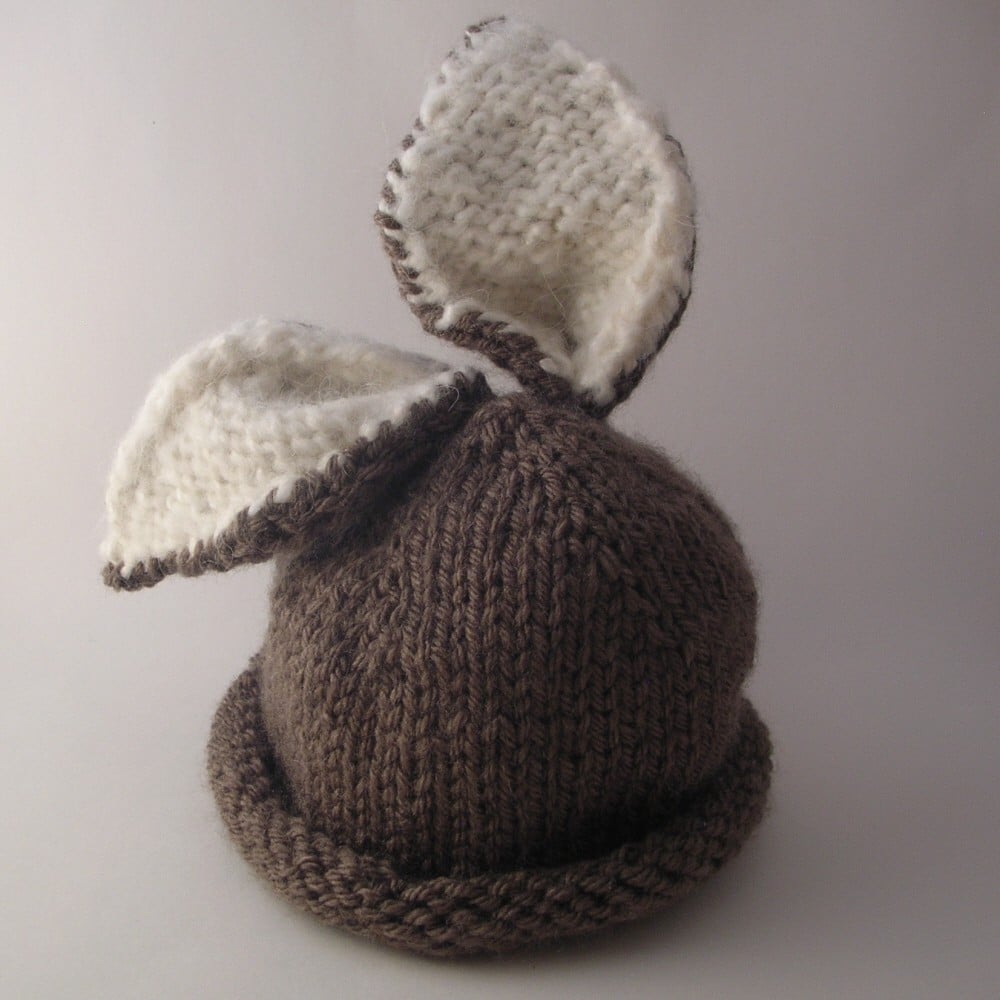 Patrón de tejido de gorro de bebé Briar Bunny / Lanas para tejer