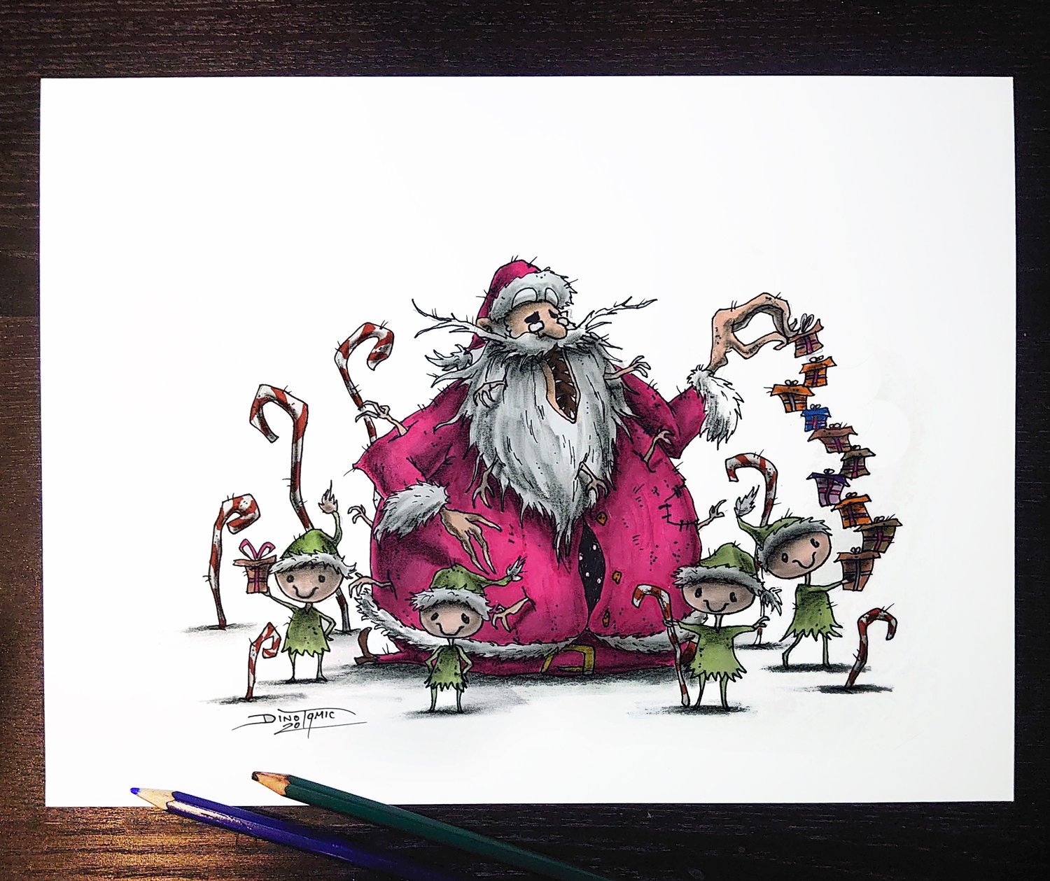 Image of #147 Santa Creepyfied