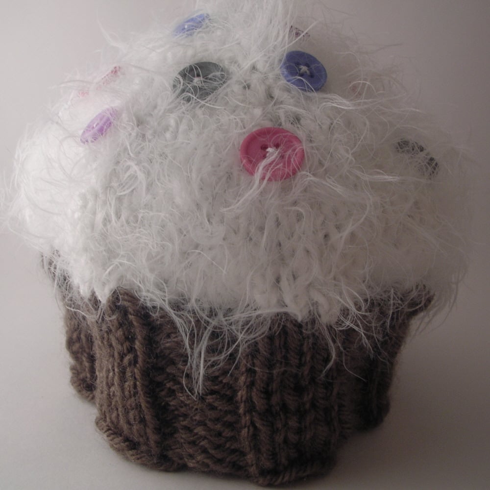 Image of Cupcake Baby Hat Knitting Pattern