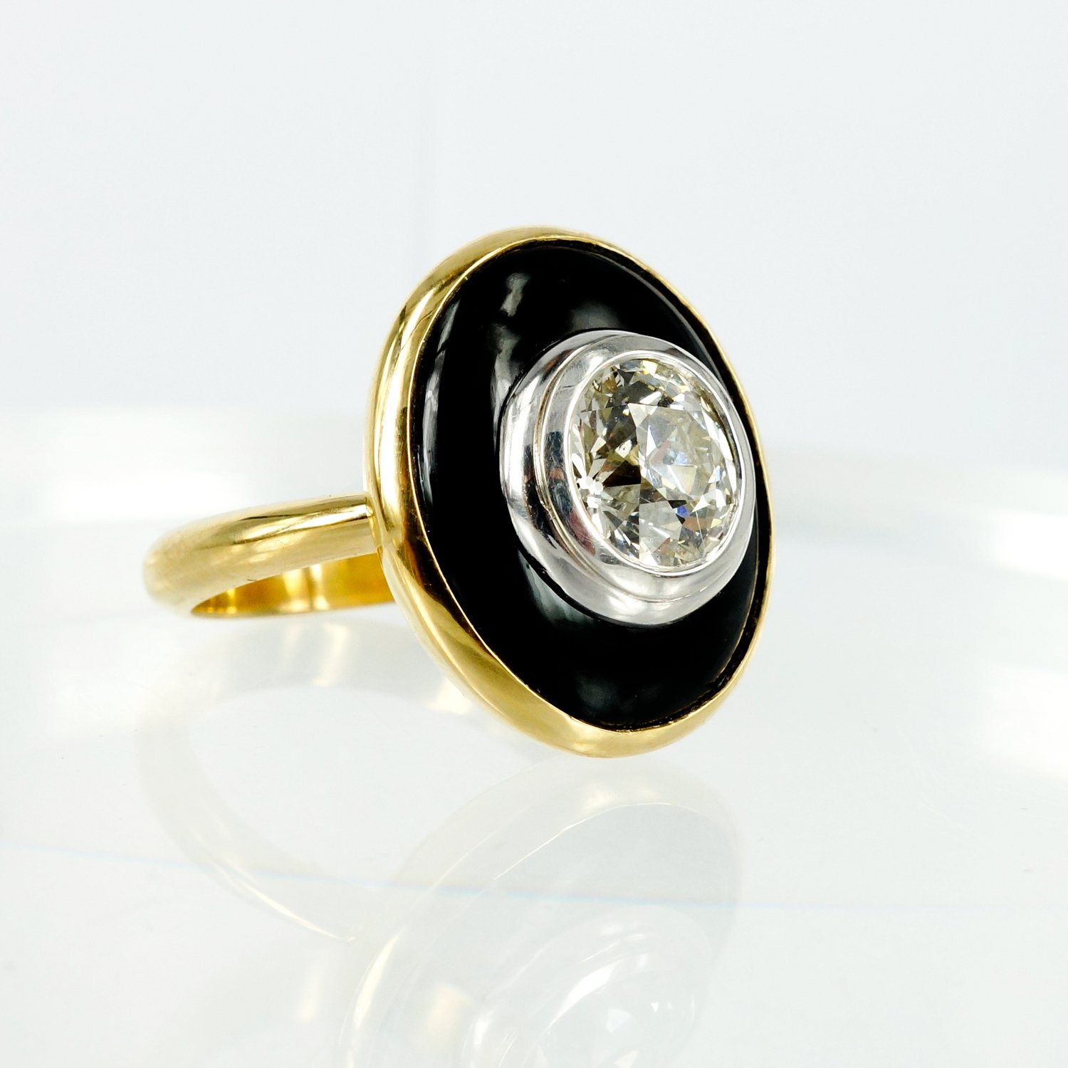 Onyx art deals deco ring