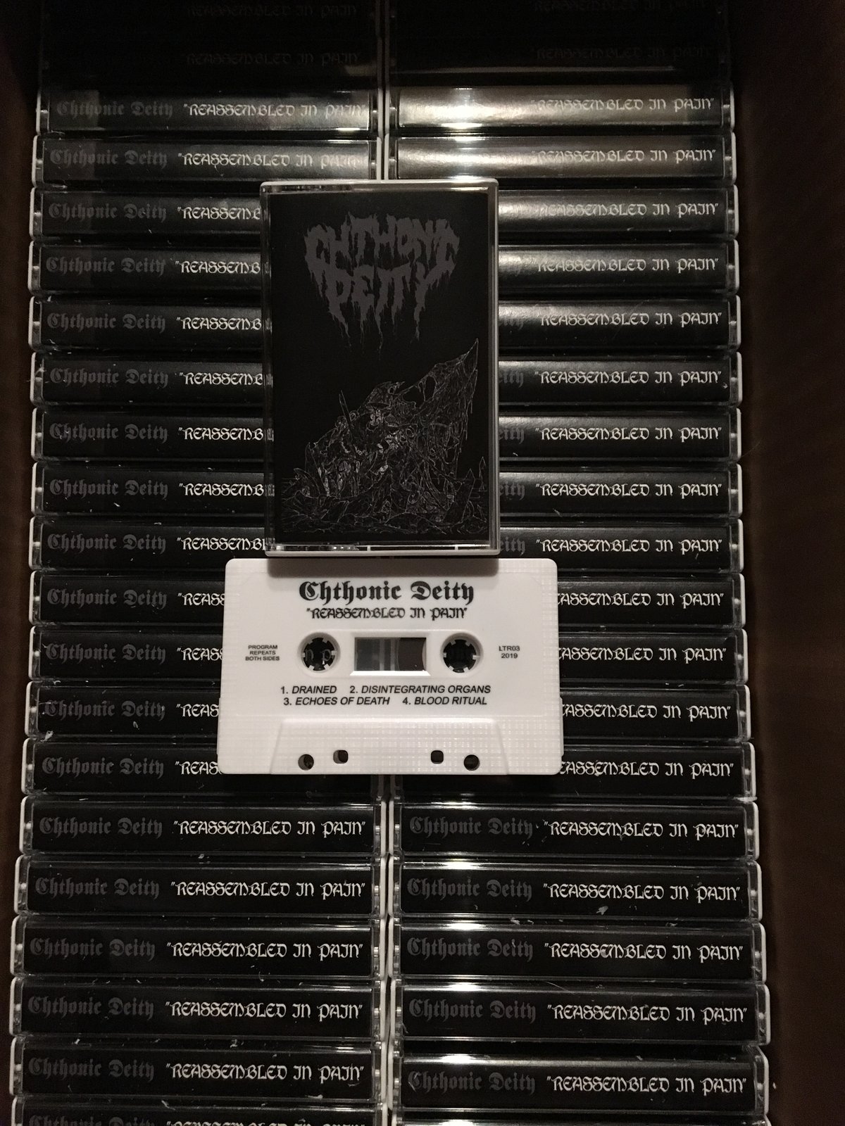 Image of CHTHONIC DEITY - "REASSEMBLED IN PAIN" Cassette