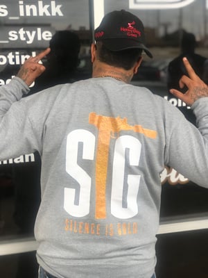 Image of Crew neck silence is Gold 