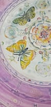 Extra Large Lilac Pink Butterfly Bowl