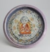 Saffron Nirvana Meditation Porcelain Wall Piece 