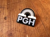 Image of PGH Greynbow Pittsburgh Grey Rainbow Enamel Pin