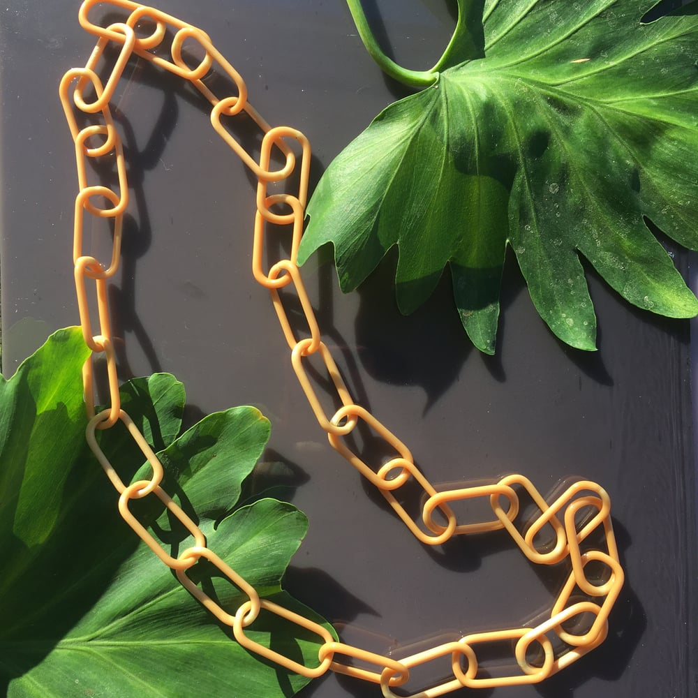 Image of orange creamsicle necklace