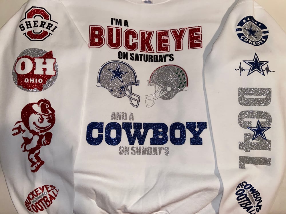 Image of Personalized Two Team Sweatshirt