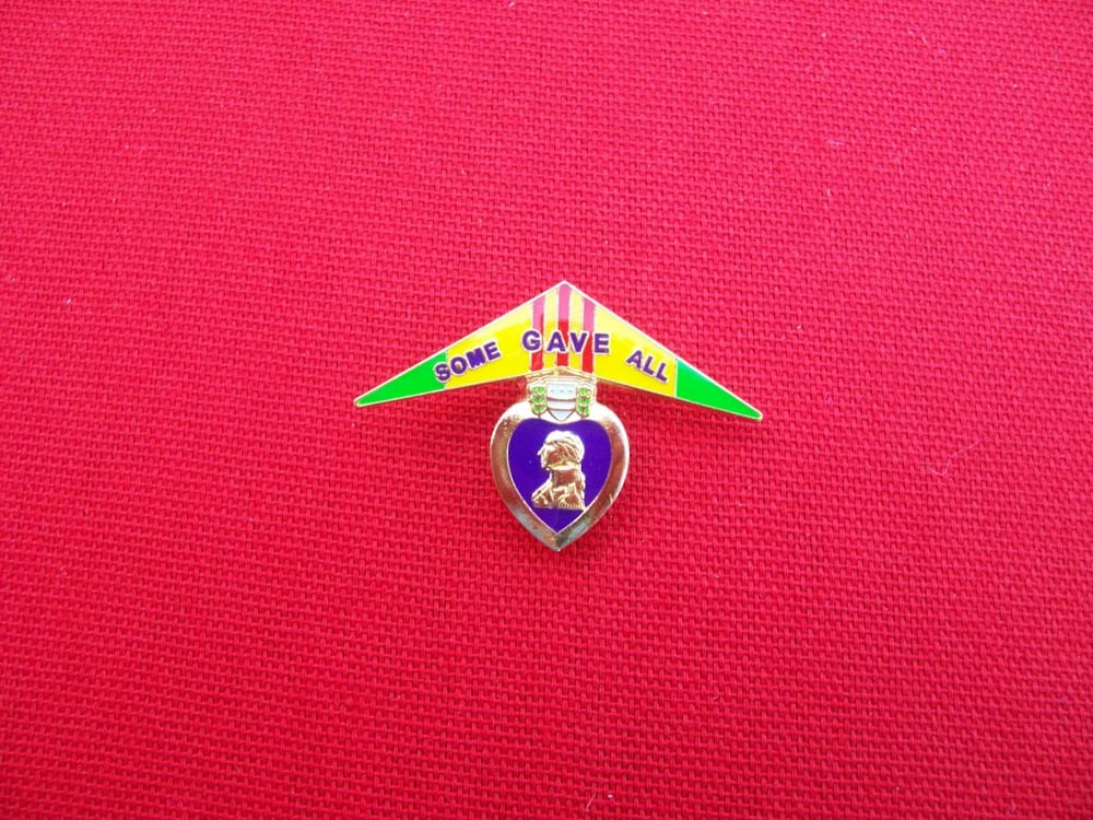 Image of Vietnam Veteran Purple Heart Wall pin